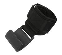 Alomejor Ganchos para Levantamiento de Pesas, Agarre Antideslizante Resistente para Proteger las Palmas y Aumentar el Entrenamiento en el Gimnasio (BLACK)