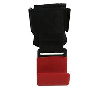 Alomejor Ganchos para Levantamiento de Pesas, Agarre Antideslizante Resistente para Proteger las Palmas y Aumentar el Entrenamiento en el Gimnasio (rojo)
