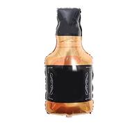 Alomejor Globo de Papel de Aluminio para Botella de Whisky, Decoración Duradera para Celebración de Cumpleaños, Ligero, Cómodo de Transportar y Almacenar