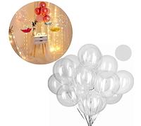 Alomejor Globos Bobo Reutilizables Transparentes, Decoraciones Ecológicas para Fiestas de Bodas, para 50 Piezas de PVC de 15,7 Pulgadas