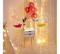 Alomejor Globos Bobo Reutilizables Transparentes, Decoraciones Ecológicas para Fiestas de Bodas, para 50 Piezas de PVC de 15,7 Pulgadas