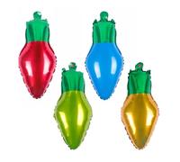 Alomejor Globos de Bombilla de Papel de Aluminio Brillante de 18 Pulgadas para Fiesta, Hogar, Centro Comercial, 50 Piezas para Decoraciones de Fiesta