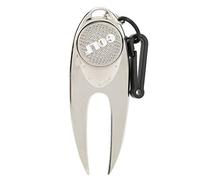 Alomejor Golf Divot Tool Herramienta de reparación de Divot de Metal liviano con Llavero para facilitar el Transporte Accesorio de reajuste de Golf