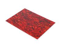 Alomejor Golpeador de Guitarra, Cubierta de Placa Rascadora de bajo Eléctrico de Celuloide de PVC, Diseño Personalizable para Todos los Modelos de Guitarra (Armadura Roja)