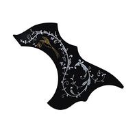 Alomejor Golpeador de Guitarra de 41 Pulgadas, Material Plástico, Patrones de Flores y Pájaros, Protege la Guitarra y los Dedos para Lecciones de Música Bricolaje