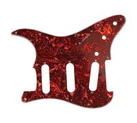 Alomejor Golpeador de Guitarra, Material de PVC, Placa de Protección contra Arañazos Tipo ST de 11 Orificios para Guitarra Eléctrica con Blindaje de Papel de Aluminio (GSSS35)