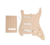 Alomejor Golpeador Precableado de 11 Orificios, Reemplazo de Guitarra Eléctrica Estilo SSS con Juego de Pastillas de Bobina Simple Alnico 5, para Guitarras Eléctricas SSS o de Estilo