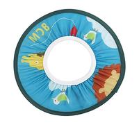 Alomejor Gorro de ducha para niños, paño, gorro de champú para niños pequeños con protección auditiva y divertidos patrones de dibujos animados para bebés y niños (modelo de león azul)