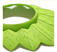 Alomejor Gorro de Seguridad para Baño de Ducha Suave para Niños, Gorro Elástico con Forma de Hoja para una Experiencia de Baño Divertida, Material EVA, 1 Paquete (GREEN)