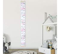 Alomejor Gráfico de Crecimiento de la Regla Pegatina de Pared de Doble Escala Diseño Fácil de Usar con Adorables Patrones de Dibujos Animados para la Decoración de la Sala de Viveros para Bebés (5)