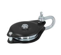 Alomejor Grúa de Elevación Confiable de Bloque de Arrebato de Polea Simple Resistente para Uso en Muelles y Almacenes Capacidad de 0.5T Tamaño de 180 X 90 Mm Material de Acero de Aleación