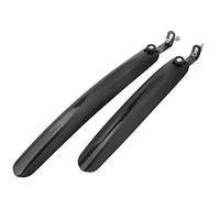 Alomejor Guardabarros Bicicleta Ajustable para y Carretera - Protección Trasera y Delantera Portátil Compatible con Bicicletas de Montaña y Paseo (Negro)