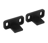 Alomejor Guía de Piso para Puerta de Granero Precisa, Guía Inferior Ajustable, Resistente para Puertas Correderas, Kit de Tornillos para Puertas de Granero, Paquete de 2