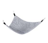 Alomejor Hamaca Triangular para Mascotas Pequeñas, Cama Colgante Segura y Duradera para Ardilla, Hámster, Conejillo de Indias, Hecha de Lona, Adecuada para Todas Las Estaciones (Grey)