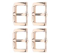 Alomejor Hebilla de Cinturón de Aleación de 20 Mm, Cortavientos de una Sola Punta, Accesorios de Bricolaje de Repuesto para Correa de Cuero, Excelente Brillo, Paquete de 4 para Manualidades en