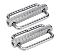 Alomejor Hebilla Deslizante Ajustable para Hebillas de Cinturón con Rodillo Moleteado de Acero Inoxidable 316, 2 uds., Adecuada para Acampar y Uso Diario (25mm)