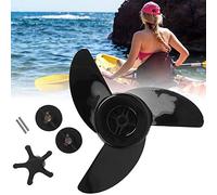 Alomejor Hélices para Botes 1 Juego de 3 Palas Hélices para Botes de Motor eléctrico Palas Exteriores para reemplazo