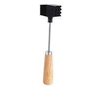 Alomejor Herramienta Ablandadora de Carne, Mazo Resistente de Doble Cara para Filete, Cerdo, Pollo, de Madera de 8,82x2,17x1,57 Pulgadas