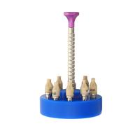 Alomejor Herramienta de Ajuste de Manecillas de Reloj, Herramienta Profesional de Reparación de Relojes de 10 Pines de Metal para Relojero de Acero Inoxidable (Blue)