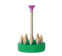 Alomejor Herramienta de Ajuste de Manecillas de Reloj, Herramienta Profesional de Reparación de Relojes de 10 Pines de Metal para Relojero de Acero Inoxidable (Green)