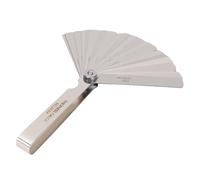 Alomejor Herramienta de Espesor de Precisión de Calibre de Espesores de 26 Hojas de Acero Inoxidable para Medir Espacios de 0,04-0,63 Mm para Profesionales