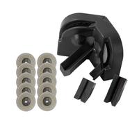 Alomejor Herramienta de Pulido de Taladro Giratorio Eléctrico, Kit de Afilado de Brocas Portátil para Reparación de Automóviles, Carpintería, Metalurgia con Muela Abrasiva de 10 Piezas (BLACK)