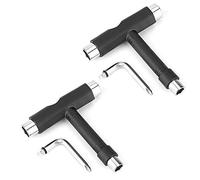Alomejor Herramienta de reparación, 2 Sets Steel T Shape Wrench for Skateboard and Roller Skate Repair,for Skateboard Enthusiasts, DIY Repair, Professional Mechanics, Outdoor Sports, Home Tool Kit