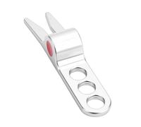 Alomejor Herramienta de Reparación de Divot de Aleación de Zinc, Horquilla Portátil para Green con Diseño de Pivote Suave para un Mantenimiento Eficiente del Césped Accesorio de Golf (Silver)