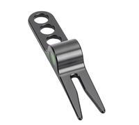 Alomejor Herramienta de Reparación de Divot de Aleación de Zinc, Horquilla Portátil para Green con Diseño de Pivote Suave para un Mantenimiento Eficiente del Césped Accesorio de Golf (Black)