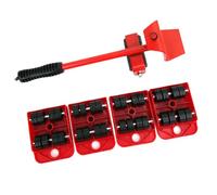 Alomejor Herramienta para Mover Muebles para Mover Fácilmente Mercancías Pesadas con Ruedas Gruesas, Ergonómico, Panel Rojo - 1,2 Kg