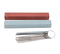 Alomejor Herramientas de Guitarra Portátil para Pulir y Reparar el Traste de la Guitarra con Piedras de Molienda de Muelle de Tuerca de Silla de Montar Puente (M02802)