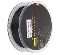Alomejor Hilo de Pescar Trenzado Multicolor Duradero de 100 M, Resistencia Al Desgaste para Pesca en Tanque/Estanque/mar, 1 Paquete (Negro 0.6)