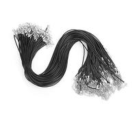 Alomejor Hilo Encerado 100 Piezas Collar con Cierre de Langosta Accesorio de Joyería DIY para Amantes de Las Manualidades 50 Cm