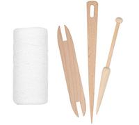 Alomejor Hilos de Urdimbre de Algodón, Hilo Giratorio para Tejedores Naturales, Mantas de Correas, Rollo de 250 M, Opciones Ecológicas para Principiantes y Avanzados, Tejido a Mano