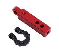 Alomejor Hook RC Trailer Hook 1/8 1/10 RC Crawler Tow Hitch Compatible con 4083 4107 MK07, Construcción de Aleación de Alta Resistencia para Simular Escenas de Rescate (Rojo con botón Negro)