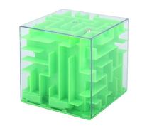 Alomejor Hucha de Rompecabezas de Laberinto 3D de 8,5 Cm, Caja de Ahorros Transparente Interactiva, Orificio para Cerradura, para Regalos en Efectivo, Monedas, Hucha de Rompecabezas, para (Green)