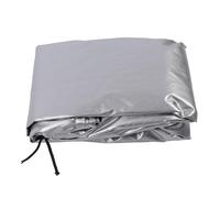 Alomejor IBC Tote Cover Resistente Al Agua Aislamiento Térmico para Exteriores Tanque de Agua de 1000 L Compatibilidad Universal Tela Oxford 210D para Fábrica y Granja (Silver)