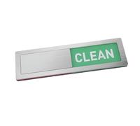 Alomejor Imán para Lavavajillas, Señal Limpia y Sucia a Prueba de Arañazos con de Palanca para Cocina, Decoración Elegante Acrílica de 17,8x5,1 Cm (SILVER)