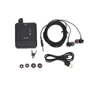 Alomejor Inalámbrico de Monitor de Oído, Construcción de ABS, Monitoreo de Sonido en Tiempo Real, Uso en Vivo con 16 Canales y Baterías Recargables (Receptor único)