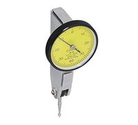 Alomejor Indicador de Cuadrante, Indicador de Medición de Palanca de Acero Inoxidable Rango de 0-0,8 Mm Precisión de 0,01 Mm Esfera de 32 con Contacto de Inversión Automática para Configuración de