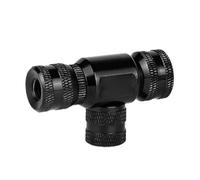 Alomejor Inflador de Neumáticos de Bicicleta de CO2, Portátil, con Control Preciso, Se Adapta a Válvulas Estadounidenses y Francesas para Bicicletas de Montaña y de Carretera (Black)