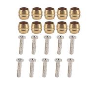 Alomejor Inserto de Manguera para Frenos de Disco Hidráulicos BH90 - Compatible con Shimano M615, M675, T750, M785, M985, M7000, M8000, M9000 - Oliva y Conector de Acero Inoxidable para Sis