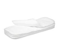 Alomejor Insertos de Pañal de Tela de 3 Capas Insertos de Forro de Bebé de Microfibra Paquete de 5 35 X 13,5 Cm Forros de Pañal de Tela Lavables Reutilizables para Bebés Cambios de Pañales Diarios