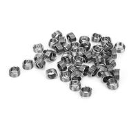 Alomejor Insertos de Reparación de Roscas M8 X 1,25, Funda de Alambre de Acero Duradera para Aluminio y Materiales de Baja Resistencia, 50 Unidades (1D)