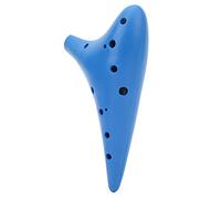 Alomejor Instrumento de Viento Ocarina de Plástico Portátil de 12 Agujeros para Jugador Profesional Principiante Azul