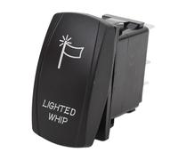 Alomejor Interruptor Basculante UTV, ABS 5 Pines Encendido Apagado LED Interruptor de Palanca 12 V 24 V, Control de Luz SPST, Reemplazo de Tamaño de Fábrica para ATV UTV Coches Camiones RVs