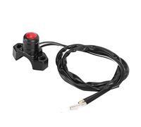 Alomejor Interruptor de Apagado, Interruptor de Parada de Arranque de Motor de Aluminio CNC, Funda de Goma Sellada, Ajuste Universal para Manillar de 22 Mm (Tipo B)