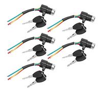 Alomejor Interruptor de Encendido y Apagado de Bloqueo de Alimentación de Bicicleta Eléctrica de 5 Juegos Interruptor de Llave