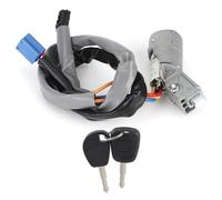 Alomejor Interruptor de Llave de Encendido con 2 Llaves, Fácil de Instalar y Duradero, Diseñado para 2002-2008 y Partner 2002-2008, Combinación de Hierro ABS
