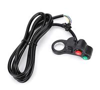 Alomejor Interruptor de Manillar de Bicicleta eléctrica Interruptor de botón de bocina de luz de Cabeza de señal de de Motocicleta 3 en 1 para Motocicleta Scooter eléctrico